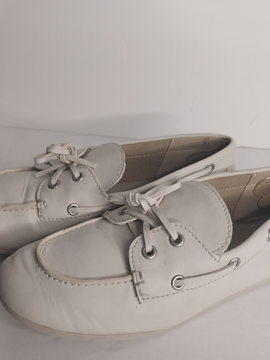 Tommy Bahama Shoes - Tommy Bahama White Leather Espadrille Boat Shoes